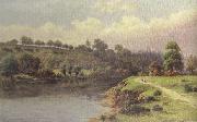 William henry mander A Stroll along the Riverbank (mk37) china oil painting reproduction